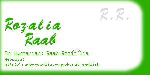 rozalia raab business card